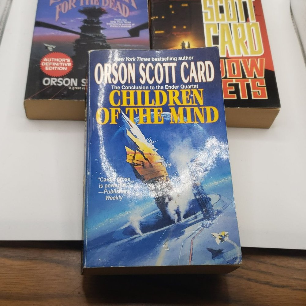 Lot of 3 ORSON SCOTT CARD Paperback Books Children of The Mind, Speaker For The